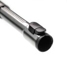 VHBW Miele S8360, S360, S380 Staubsaugerrohr - 60-100 cm, Schwarz/Silber