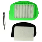 VHBW 4-teiliges Filter/Bürsten Set für Rowenta ZR005701 Moulinex Staubsauger
