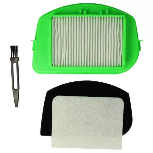 VHBW 4-teiliges Filter/Bürsten Set für Rowenta ZR005701 Moulinex Staubsauger