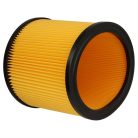 VHBW 1x Cartridge Filter for Grizzly 91092030 Aq Vac Vacuum, Black/Yellow