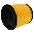 VHBW 1x Cartridge Filter for Grizzly 91092030 Aq Vac Vacuum, Black/Yellow