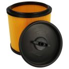 VHBW 1x Cartridge Filter for Grizzly 91092030 Aq Vac Vacuum, Black/Yellow