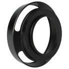 VHBW 35 mm Lens Hood - 51 mm Filter Thread, Black, Round, with Grooves