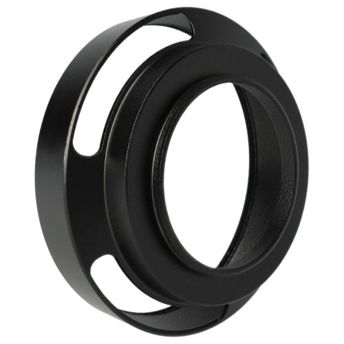 VHBW 35 mm Lens Hood - 51 mm Filter Thread, Black, Round, with Grooves