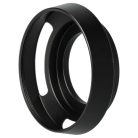 VHBW 35 mm Lens Hood - 51 mm Filter Thread, Black, Round, with Grooves