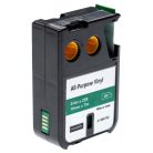 VHBW Dymo 1868782 Label Tape - 19 mm, White-Green, Vinyl