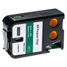 VHBW Dymo 1868782 Label Tape - 19 mm, White-Green, Vinyl