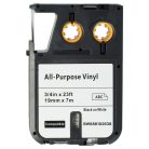 VHBW Dymo 1868752 Label Tape - 19 mm, Black-White, Vinyl