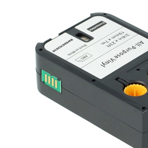 VHBW Dymo 1868752 Label Tape - 19 mm, Black-White, Vinyl