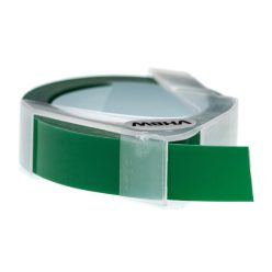   VHBW Dymo 0898162 Replacement 3D Embossing Label Tape - 12 mm, White-Green