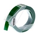 VHBW Dymo 0898162 Replacement 3D Embossing Label Tape - 12 mm, White-Green