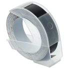 VHBW Dymo 0898132 3D Label Tape, 12mm, White-Black