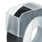 VHBW Dymo 0898132 3D Label Tape, 12mm, White-Black