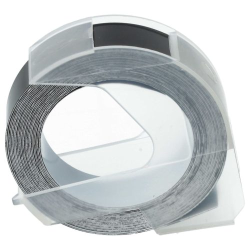 VHBW Dymo 0898132 3D Label Tape, 12mm, White-Black