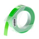 VHBW Dymo S0898290, 520101, 0898290 3D Embossing Label Tape - 9 mm, White-Neon Green