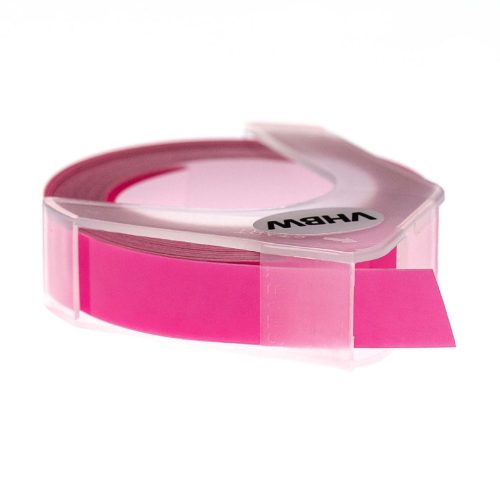 VHBW Dymo 0898280, 520101, S0898280 3D Embossing Label Tape - 9 mm Neon Pink