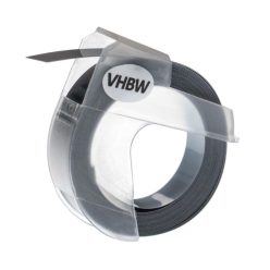   VHBW Dymo 0898110, S0898110, 520104 - 3D Embossed Label Tape - 9mm - White-Silver