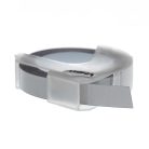 VHBW Dymo 0898110, S0898110, 520104 - 3D Embossed Label Tape - 9mm - White-Silver