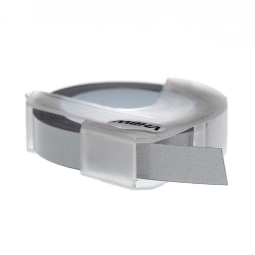VHBW Dymo 0898110, S0898110, 520104 - 3D Embossed Label Tape - 9mm - White-Silver