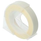 VHBW Dymo 0898100, S0898100, 520101 3D Embossed Label Tape - 9 mm, White-Clear