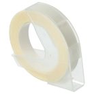 VHBW Dymo 0898100, S0898100, 520101 3D Embossed Label Tape - 9 mm, White-Clear