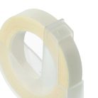 VHBW Dymo 0898100, S0898100, 520101 3D Embossed Label Tape - 9 mm, White-Clear