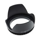 VHBW Lens Hood for 95 mm Lens - Black Tulip Shaped Lens Shade