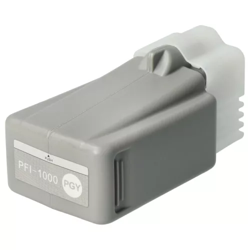 VHBW Canon PFI-1000PGY Tintenpatrone - Grau/Photo Schwarz 80 ml + Chip