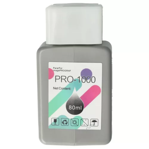 VHBW Canon PFI-1000 GY Tintenpatrone - Grau 80 ml + Chip