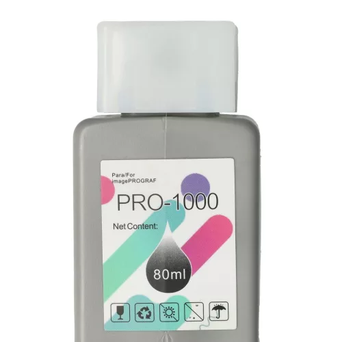 VHBW Canon PFI-1000R Tintenpatrone - Rot 80 ml + Chip