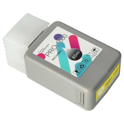 VHBW Canon PFI-1000 Y Ink Cartridge - Yellow 80 ml + Chip