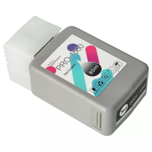 VHBW Canon PFI-1000PBK Tintenpatrone - Photo Black 80 ml + Chip