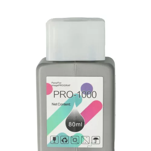 VHBW Canon PFI-1000MBK Tintenpatrone - Matt-Schwarz 80 ml + Chip