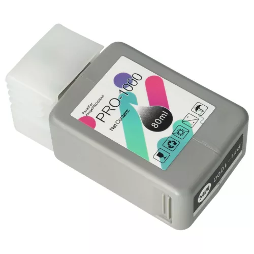 VHBW Canon PFI-1000MBK Tintenpatrone - Matt-Schwarz 80 ml + Chip