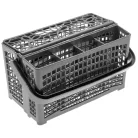 VHBW Cutlery Basket for AEG Dishwashers - Dividable Grey
