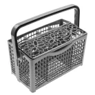 VHBW Cutlery Basket for AEG Dishwashers - Dividable Grey