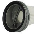 VHBW 1x Black & Decker 1004708-73 Patronfilter für Moulinex Staubsauger, Schwarz/Weiß/Grau