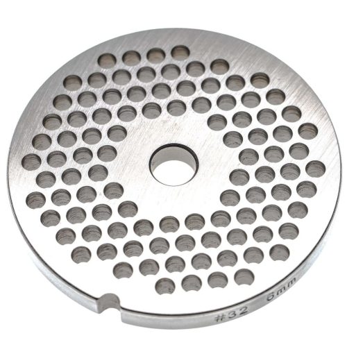 VHBW 32-es Fleischwolf Scheibe ADE/Caso/Fama/KBS/Porkert - ⌀ 6 mm Edelstahl