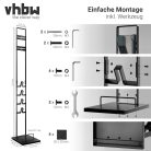 VHBW Dyson Handstaubsauger Ständer + 4 Zubehörhalter, schwarz