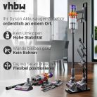 VHBW Dyson Handstaubsauger Ständer + 4 Zubehörhalter, schwarz