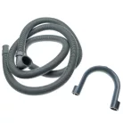 VHBW Drain Hose - 22/29 mm, right angle connector, gray