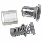 VHBW Microfilter Set (3 pieces), 9 cm, Silver Gray