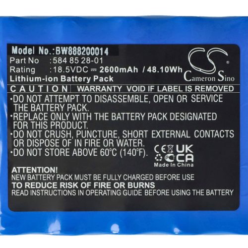 VHBW Lawn Mower Battery Husqvarna 584 85 28-01, 584 82 28-02, 584 82 28-01 - 2600 mAh 18.5 V Li-Ion - Gardening Tool