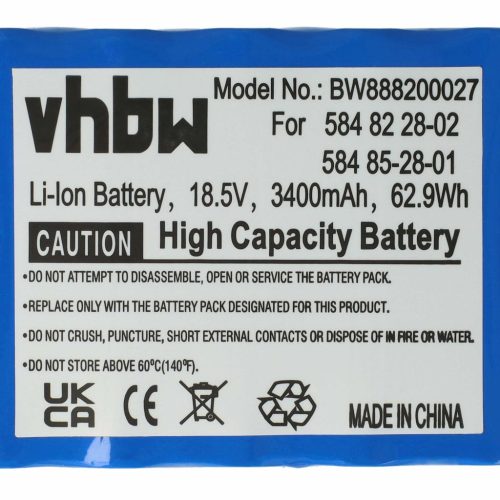 VHBW Fűnyíró akkumulátor Gardena City / Husqvarna Automower 310, 315x - 3400 mAh 18,5 V Li-Ion - Kertészeti eszköz