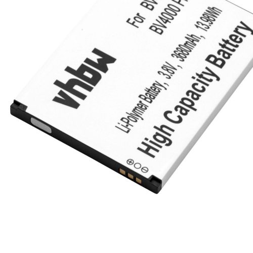 VHBW Mobile Phone Battery for Blackview BV4000, BV4000 Pro - 3680 mAh 3.8 V Li-Polymer - Smartphone Battery