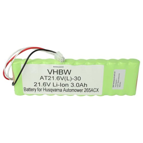 Fűnyíró akkumulátor Husqvarna 578 84 87-03, 578 84 87-01, 578 84 87-02 - 3000 mAh 21,6 V Li-Ion - Kertészeti eszköz