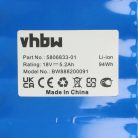 VHBW Husqvarna 580 68 33-01 Lawn Mower Battery Pack - 5200 mAh 18 V Li-Ion