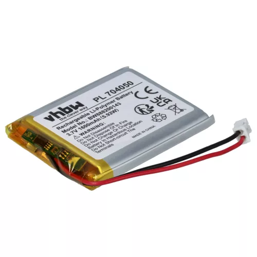VHBW Battery Fatboy PN704050 - 1600 mAh 3.7 V Li-polymer