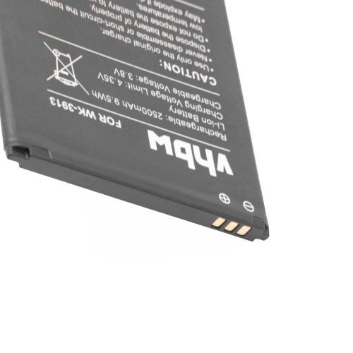VHBW Mobile Phone Battery for Wiko 3913 - 2500 mAh 3.8 V Li-Ion - Smartphone Battery