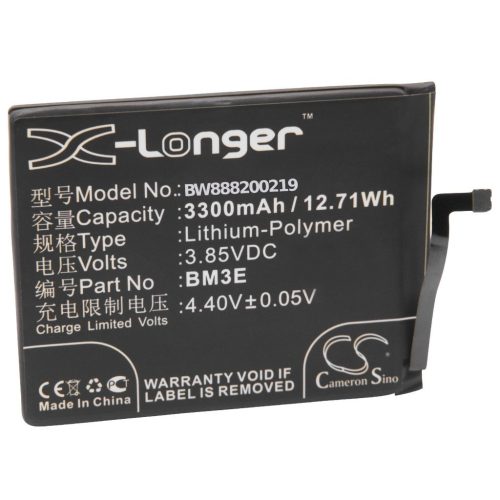 Mobiltelefon akkumulátor  Xiaomi BM3E-hez - 3300 mAh 3,85 V Li-polimer